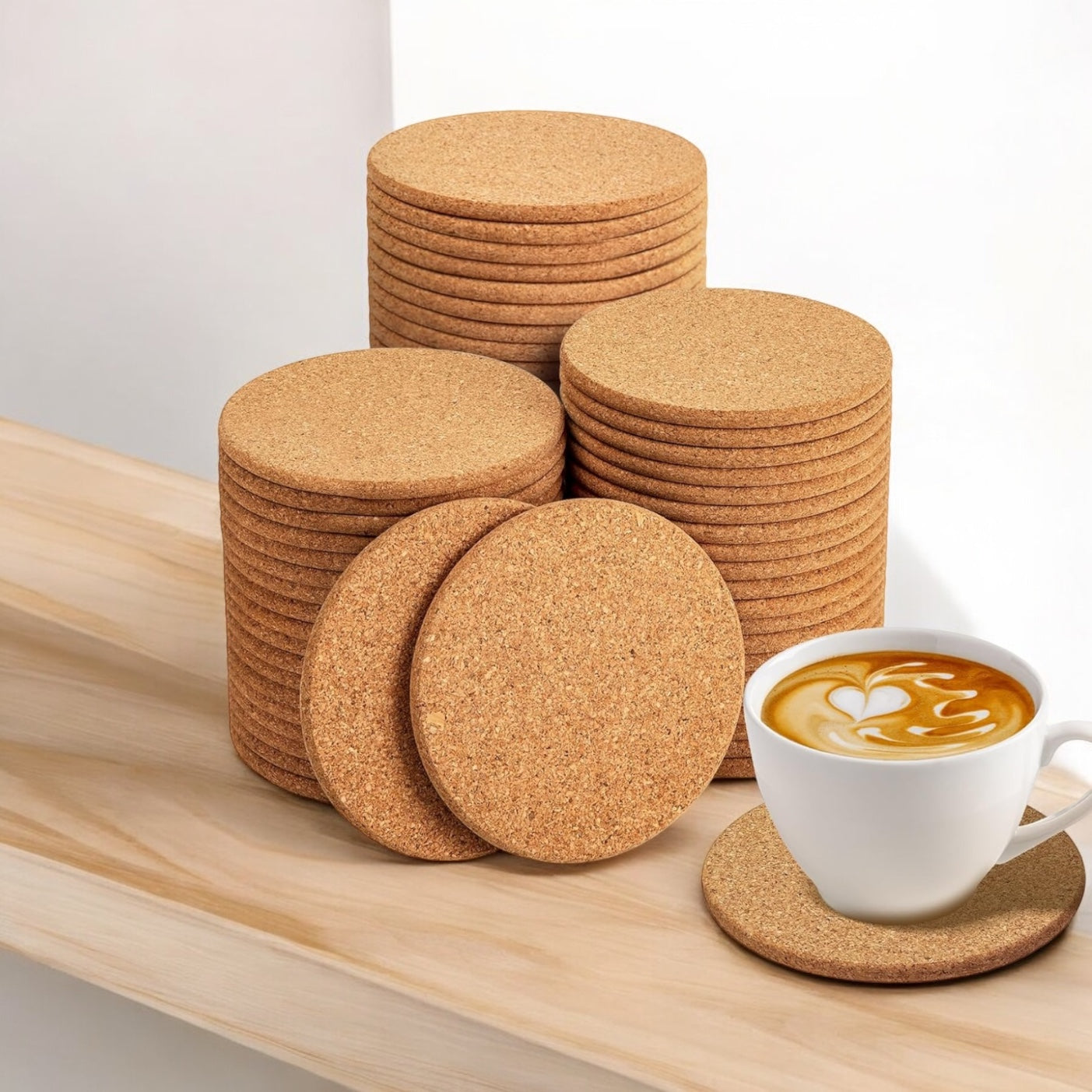100 personalized custom cork drink coasters your artwork
