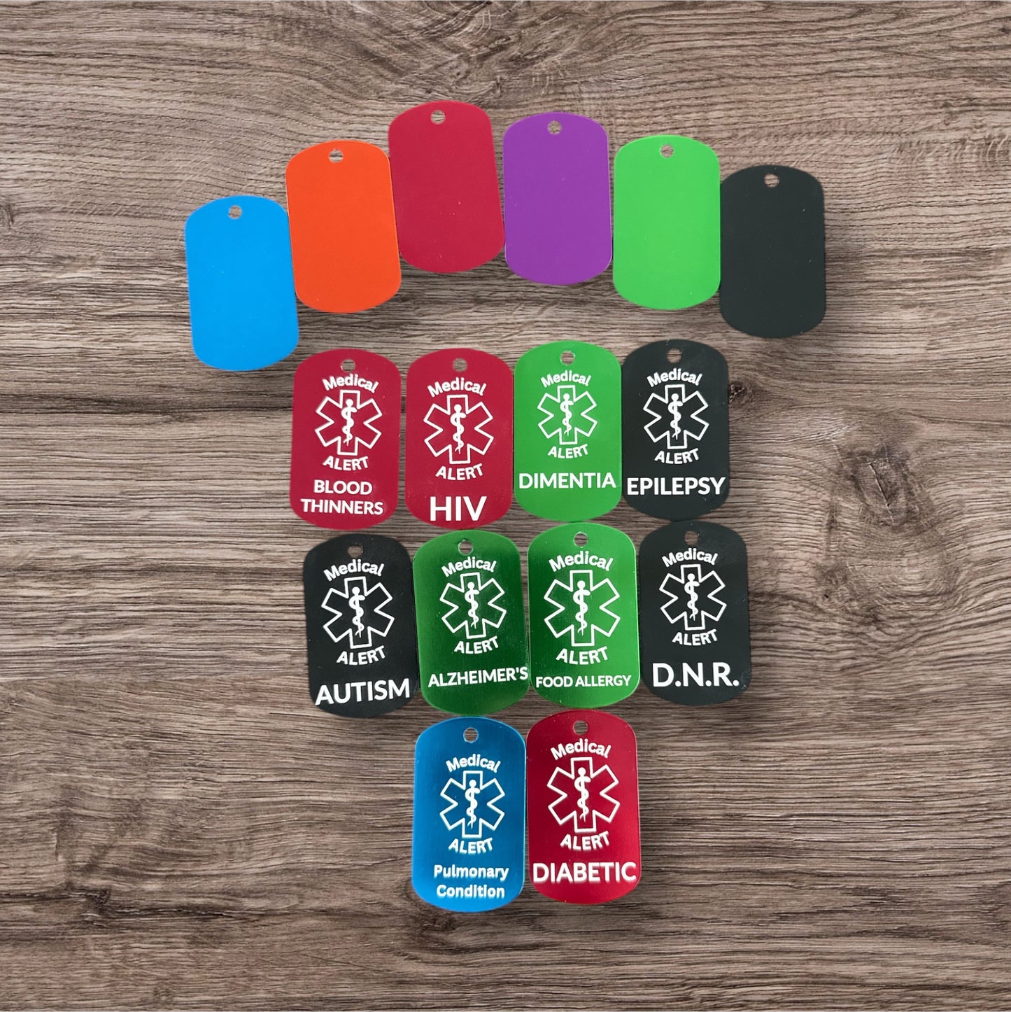 Personalized custom medical alert necklace