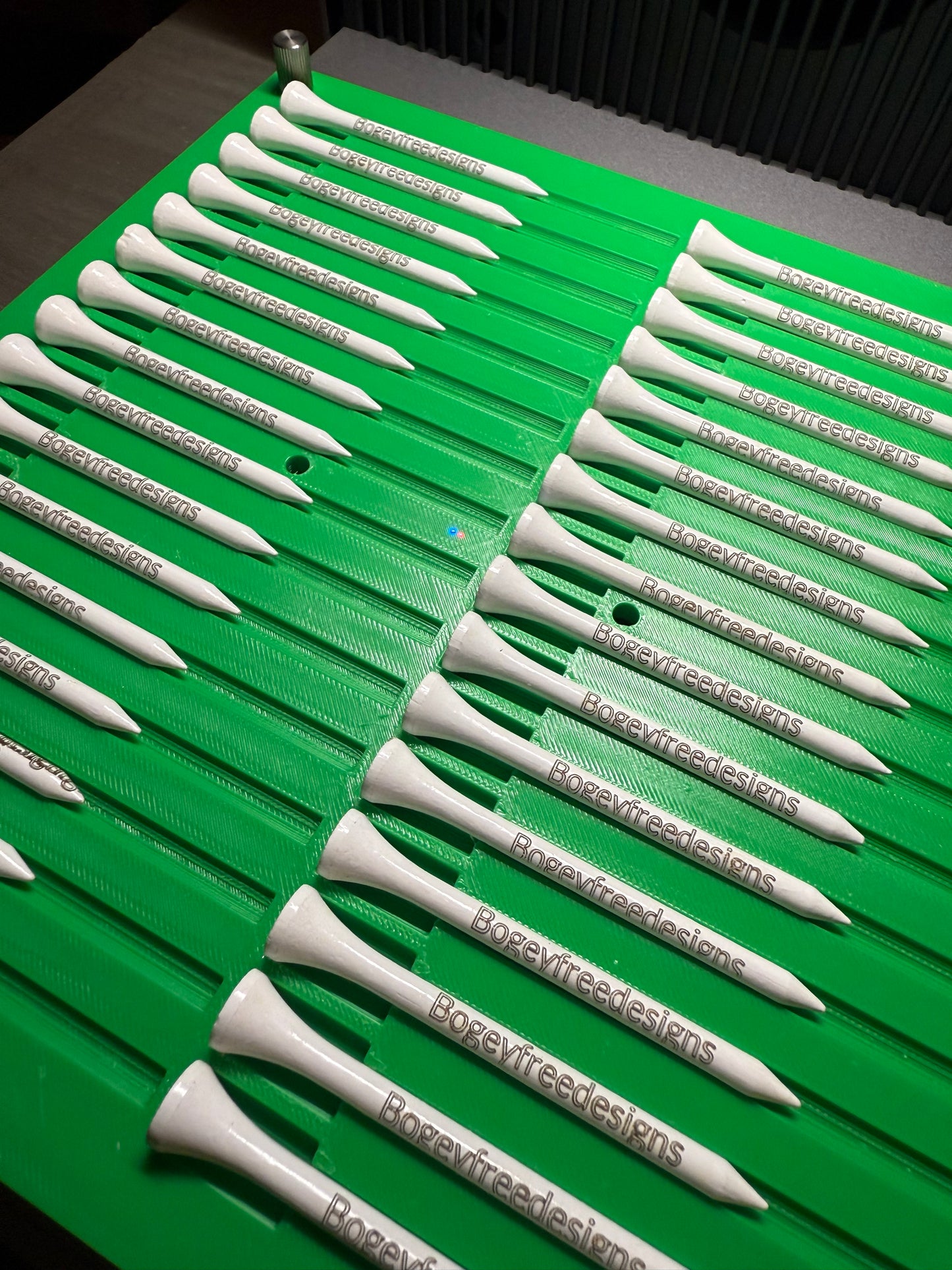 50 Personalized custom golf tees, white or natural, whatever you'd like printed on them